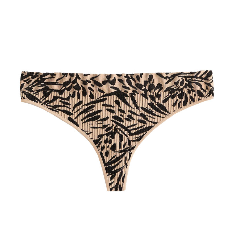 双层裆 运动材质螺纹无缝高弹女士丁字裤健身瑜伽休闲T裤低腰内裤,淘宝优惠券,粉丝福利购,淘宝优惠卷