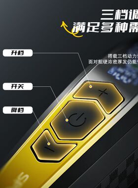 新款跨境数显电动理发器专业发廊电推剪男士家用剃头刀鬓发可剃须