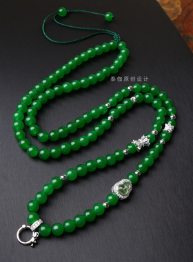 佛牌唐卡配链金锁吊坠挂绳可调节