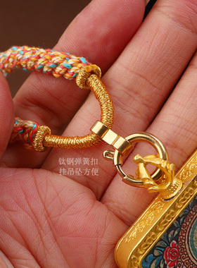手编唐卡佛牌链绳万能扣