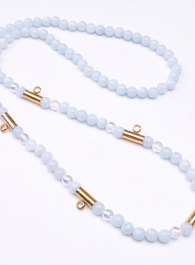 泰伽圆珠链女新款不掉色扣子