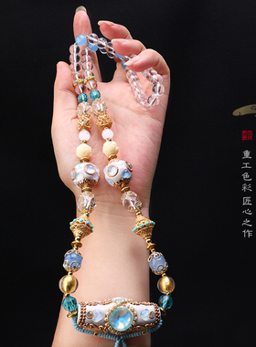 泰伽白色多宝重手工佛牌链女