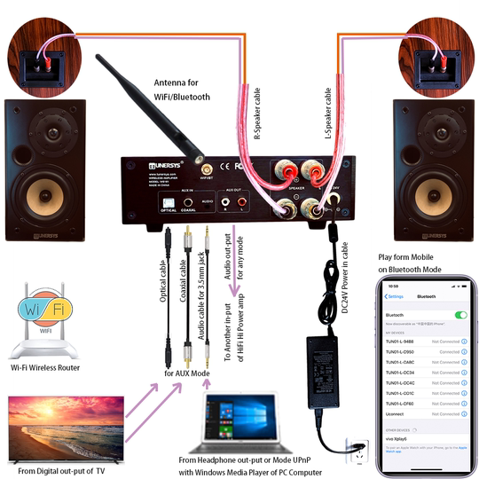 Network Radio Head HiFi Fever High-Fidelity Amplifier