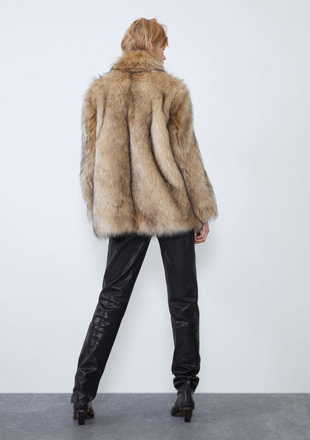 Women's thick and warm fur coats are available in large sizes