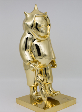 21造艺术|刘国义签名限量雕塑499版摆件礼物 太空天使-阳阳