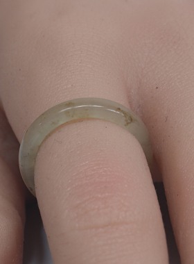 新疆和田玉戒指红糖色戒圈青花羊脂白碧玉绿男女玉石指环11号圈口