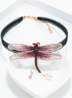 christ新款现货布艺吊坠项链