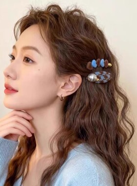 新款爱心侧边家前额碎发夹女发饰