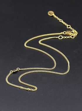 百搭时尚简约粗款48/68/88cm马鞭链项链女长款裸链毛衣链可搭吊坠