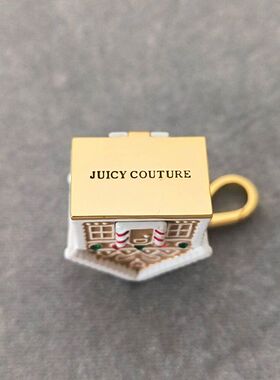 新珐琅彩釉镶钻设计姜饼屋吊坠精致可打开糖果雪房子圣诞挂件项链