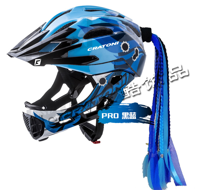 Cratoni卡托尼儿童头盔装饰平衡车滑步车飘带头饰品男女生脏辫子 - 图0