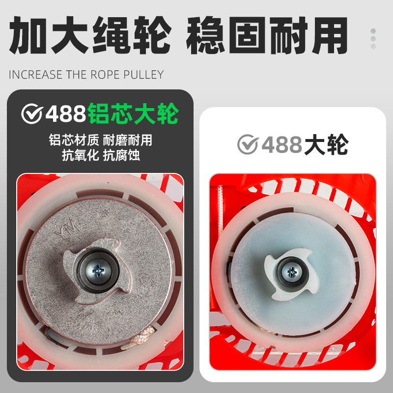汽油锯配件大全52拉盘伐木锯58启动器缸头罩外壳2500起动器弹簧,淘宝优惠券,粉丝福利购,淘宝优惠卷