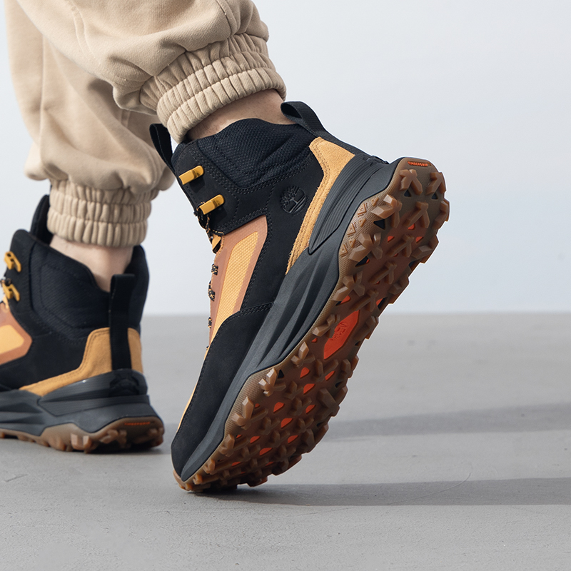 添柏岚男鞋 冬季新款缓震徒步鞋户外运动鞋中帮厚底鞋子登山鞋 - 图2