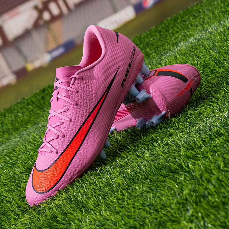 耐克nike男鞋官方正品25新款AG钉鞋AIR ZOOM气垫缓震训练鞋足球鞋 - 图0