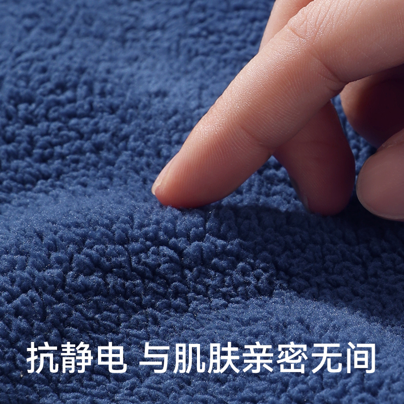 【范丞丞同款】芬腾秋冬情侣睡衣女蓬蓬绒加厚男珊瑚绒抗静电套装