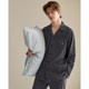 Fenton's new long-sleeved pure cotton couple's spring and autumn pajamas