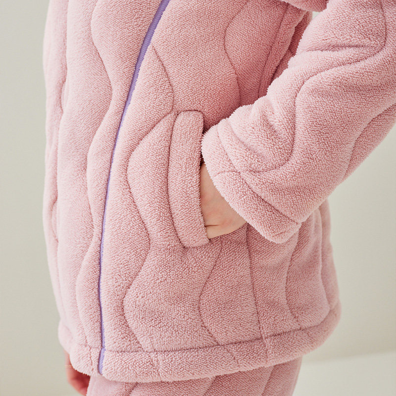 芬腾情侣睡衣冬季珊瑚绒三层夹棉加厚女士套装加绒抗静电家居服男,淘宝优惠券,粉丝福利购,淘宝优惠卷