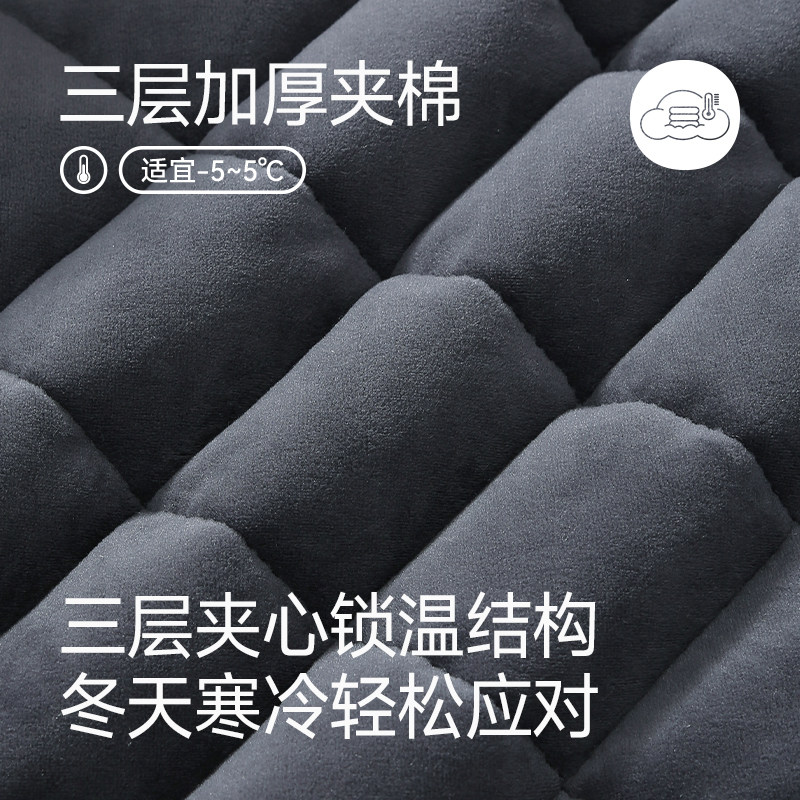 芬腾珊瑚绒夹棉睡衣男冬天加绒三层加厚抗静电棉袄家居服套装冬季,淘宝优惠券,粉丝福利购,淘宝优惠卷