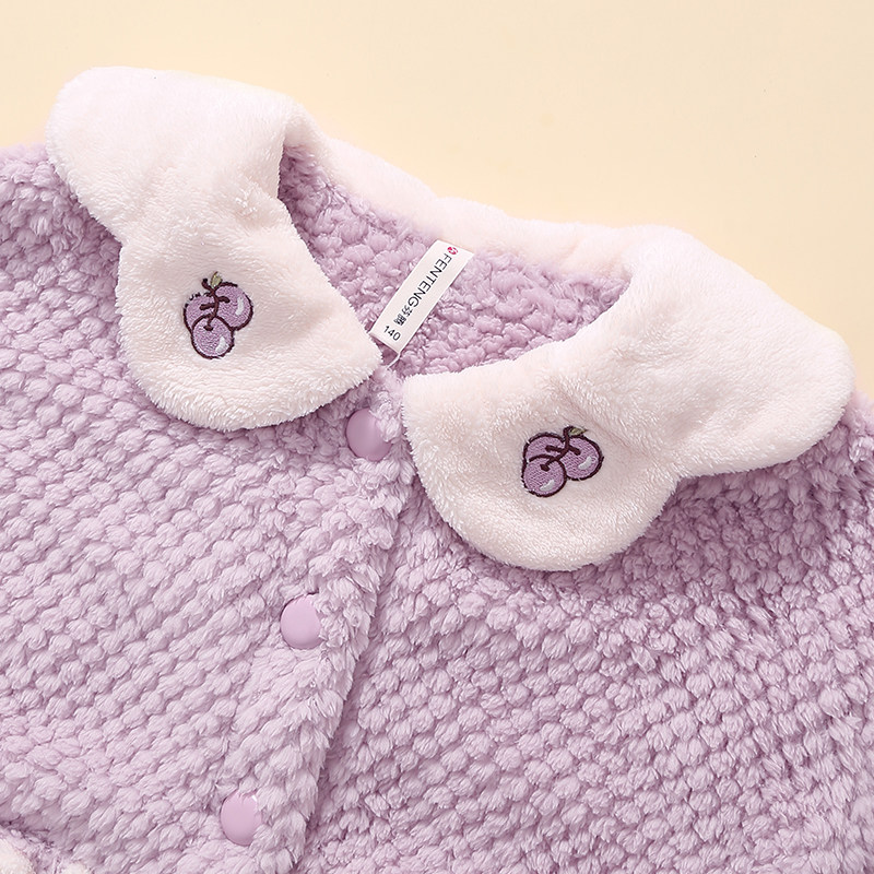 芬腾女童睡衣秋冬季加绒加厚珊瑚绒套装女孩儿童中大童保暖家居服,淘宝优惠券,粉丝福利购,淘宝优惠卷