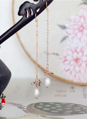 杨紫赵露思同款复古风银耳坠