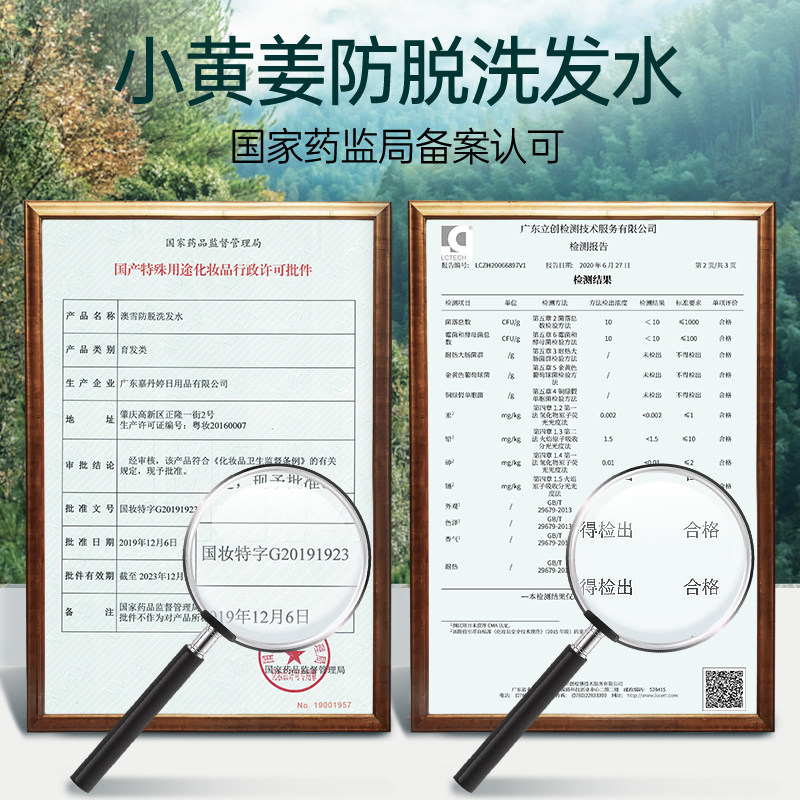 澳雪防脱发小黄姜膏露洗头水 澳雪洗发水