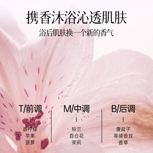 【孙杨代言】澳雪百合花香沐浴露家庭装大容量持久留香补水保湿 - 图1
