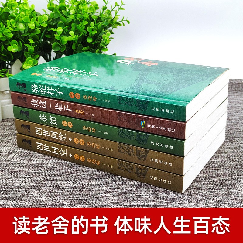 带评析全套15册鲁迅全集正版经典呐喊朝花夕拾野草故乡狂人日记老舍四世同堂骆驼祥子茶馆鲁迅作品集散文杂-图3