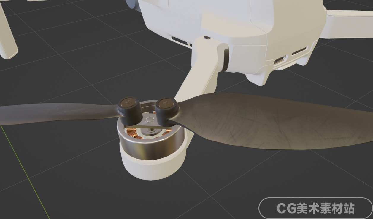 Blender FBX dji mini2 大疆无人机3D模型素材 - 图2