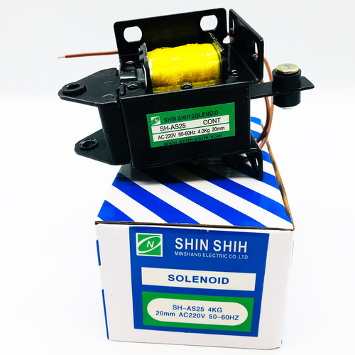 台湾款电磁铁SH-AS25-202/4KG送料机用SH-AS30/30A/5KG20mmAC220V - 图0