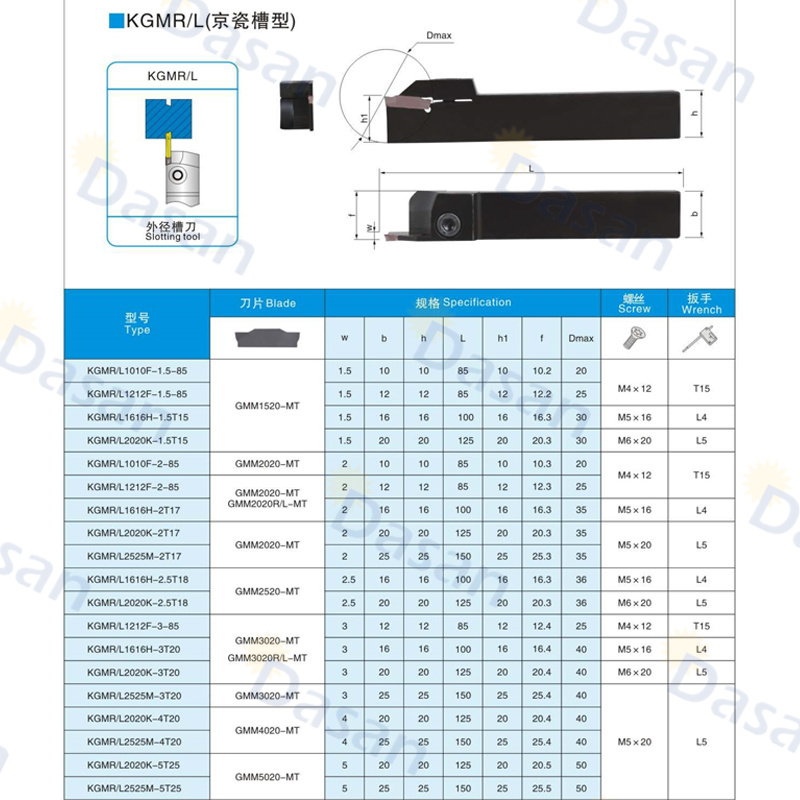 。走心机数控斜口切槽切断刀片GMM2020-MT GMM3020R-MT-15D替代京 - 图0