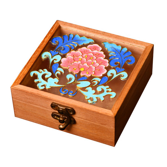 DIY handgefertigte Cloisonné-Emaille-Schmuckschatulle für immaterielles Kulturerbe