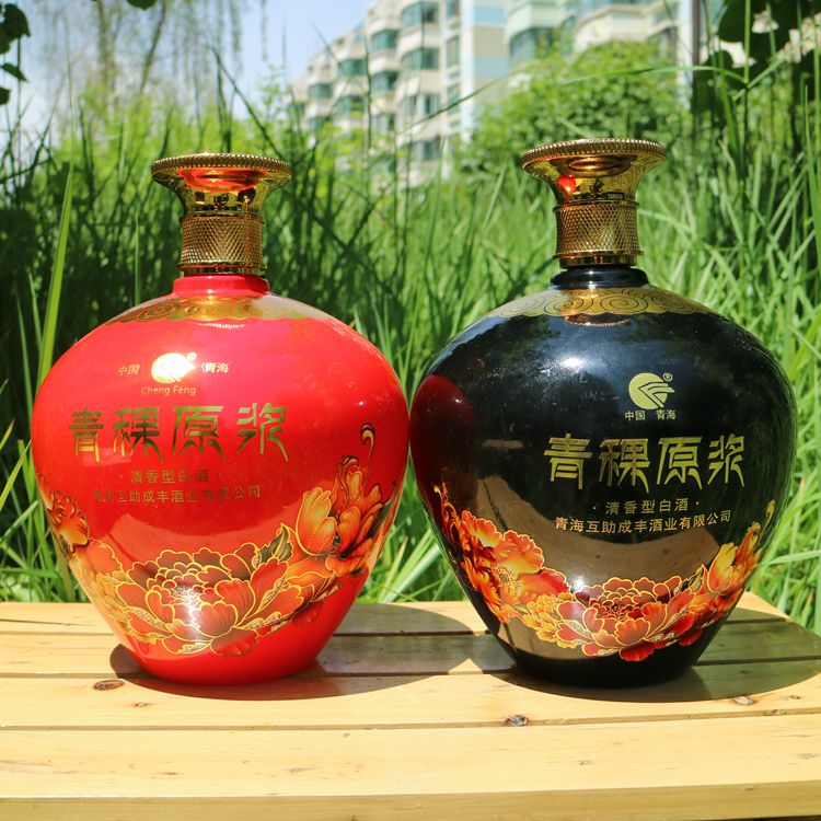 青稞酒 三3斤装 青稞原浆酒 青海互助成丰黑坛子酒 50度 1500ml - 图2