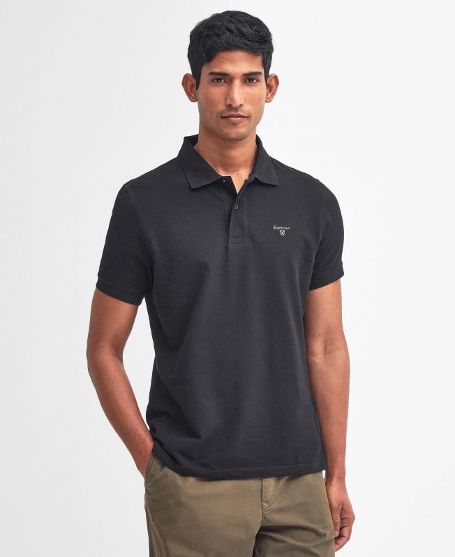 上海现货Barbour lightweight polo轻量夏季纯棉polo男士商务T恤-图1