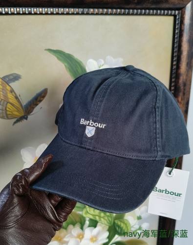 白鹿刘雯同款现货Barbour粉绿蓝复古运动软顶棒球帽鸭舌帽男女 - 图2