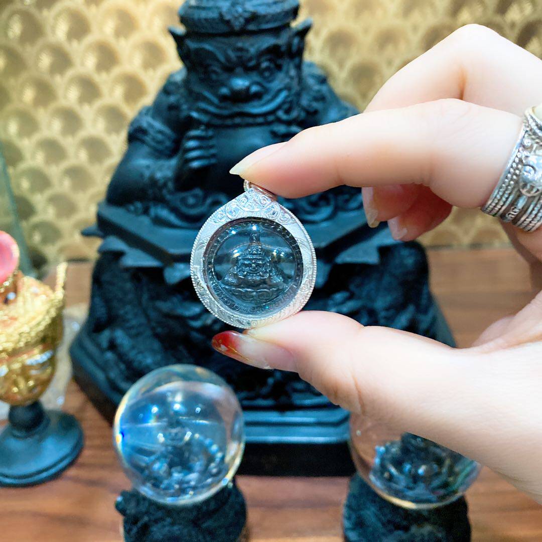 刘宽同学泰国佛牌 拉壶吊坠 纯银包壳 特色项链吊坠