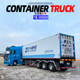 Hengteng alloy 124 container truck model