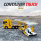 Double deck trailer high rail transport truck alloy toy