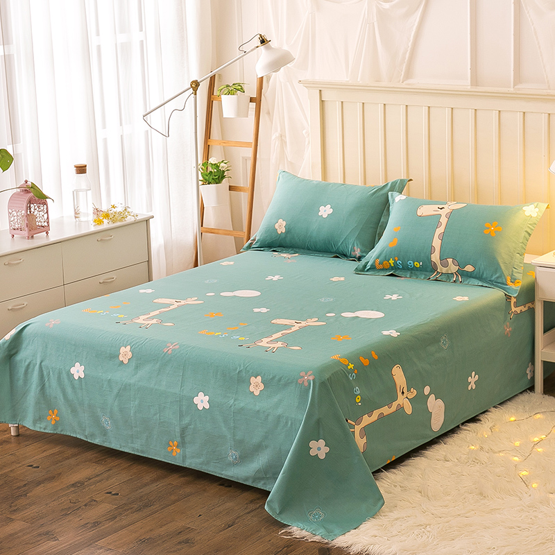 米兰娜床单单件学生宿舍床单1.8m双人床单被单单人床1.5m纯棉单人 - 图0