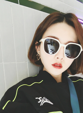 墨镜韩版街拍ins圆脸太阳镜