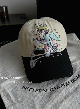 2025新款天使刺绣Y2K棒球帽