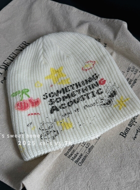 秋冬潮牌涂鸦堆堆帽子