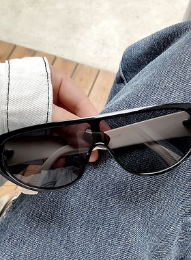 墨镜男女同款连体机车白色ins