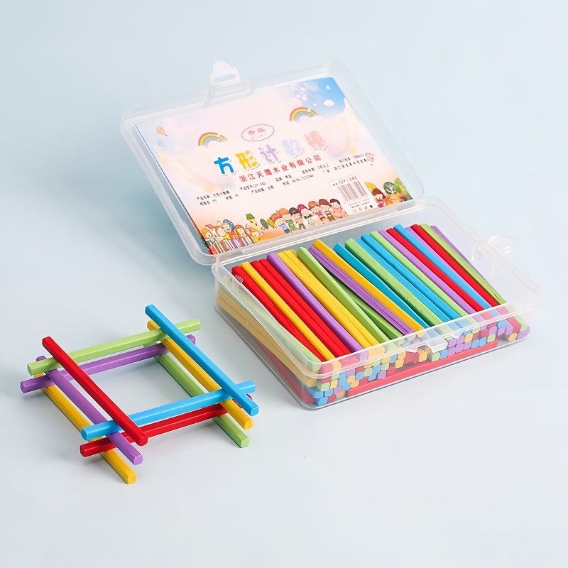 木头数数棒小学生一年级彩色方形算数棒100根7.5CM数学教具数数棒,淘宝优惠券,粉丝福利购,淘宝优惠卷