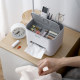 Mengni desktop tissue box multi-functional storage design