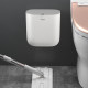 Wall-mounted large-capacity trash can with lid