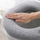 Household toilet seat cushion, universal toilet cushion for all seasons, winter enlarged toilet cushion, thickened toilet seat cover with handle