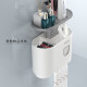 Lazy automatic toothpaste squeezer toothbrush storage rack