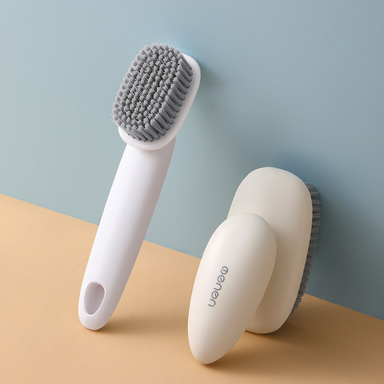 Soft bristled household shoe cleaning brush