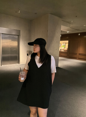 铅笔小鑫大码女装韩系亚麻肌理空顶遮阳帽可折叠帽子