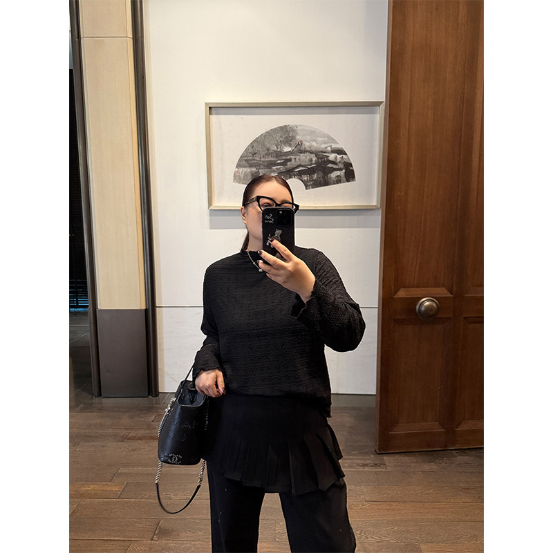 铅笔小鑫大码女装提花蕾丝 半高领木耳边松弛亲肤长袖T恤,淘宝优惠券,粉丝福利购,淘宝优惠卷